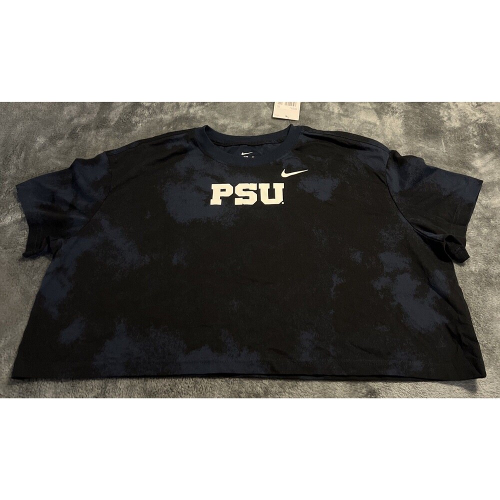 2XL Nike Womens Penn State Loose Fit Cropped Shirt